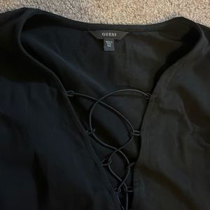 Guess lace up body suit xxs
